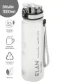 Бутылка для воды спортивная, для холодных и горячих напитков 1000 мл 7,8х7,8х28,5 см Elan Gallery Style Matte, белая