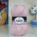 Пряжа Sport wool Nako, св. розовый - 10639, 25% шерсть, 75% премиум акрил, 5 мотков, 100 г, 120 м.