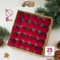 Елочные игрушки Magic Craft Набор 25 шт, диаметр 8 см, подвесные шары новогодние на елку и украшения декоративные