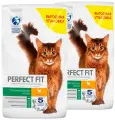 PERFECT FIT STERILE для взрослых кастрированных котов и стерилизованных кошек с курицей (1,2 + 1,2 кг)