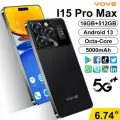 Полноэкранный HD-смартфон i15 Pro Max 16/512 ГБ, 2-SIM, 90 Гц