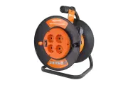 Удлинитель силовой на катушке, 30 метров, 4 розетки, ПВС 2х0,75 TDM Electric