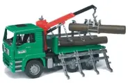 Лесовоз Bruder MAN 2769 с краном-манипулятором для детей от 3-х лет