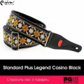8419612001725 Standard Plus Legend Casino Black Ремень для гитары, RightOn Straps