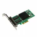Сетевой адаптер PCI Express 10/100/1000 Мбит/с, четыре порта RJ45 Intel I350-T4, PCI-E x4, сетевая карта Ethernet-сервера