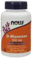 Пищевая добавка NOW D-Mannose 500mg, капсулы, для мочеполовой системы, 120 шт