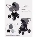 Коляска MOWBaby 'ZOOM'PU (2в1) RA086 Gold Grey