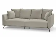 Диван SCANDICA Вернон прямой, 202х83х103 см, обивка велюр, цвет серо-бежевый
