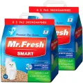 Наполнитель древесный комкующийся Mr. Fresh Smart для туалета длинношерстных кошек (4,5 л + 4,5 л)