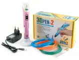 3D ручка 3DPEN-2, цвет: розовый (ABS\PLA с экраном и регулировкой скорости)