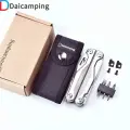 Мультитул Daicamping DL7 EDC складной титановый плоскогубцы нож с битами и сумкой для кемпинга