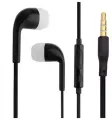 Наушники PL5025 с микрофоном вставные (затычки), закрытые, 1м. разъем 3,5мм черные