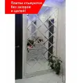 Панно ПлиткаДекор 106.2х247.8 см из зеркальной плитки 25х25 см с фацетом 10 мм