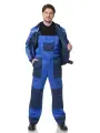 Костюм рабочий мужской Бригадир 2 лето василёк/синий 88-92 / 182-188 80% п/э, 20% х/б (во отделка). спецодежда