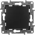 Legrand Etika Антрацит Выключатель 1-клавишный, авт. клеммы, 10AX, 250 В (комплект 2шт)