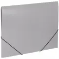 Папка на резинках BRAUBERG Office, серая, до 300 листов, 500 мкм, 228079