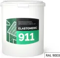 Гидроизоляционная мастика 6кг Elastomeric 911 - гидроизоляция для кровли и окраски металлических крыш. Жидкая резина для кровли - водонепроницаемый герметик для ремонта крыши, подарок ELASTOMERIC CHIPS 9x9см, RAL 9003 сигнально-белый