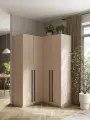 Угловой шкаф для одежды распашной с ящиками, Принцесса Мелания, Кашемир, 2200х1300х520мм