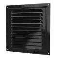 Решетка вентиляционная стальная с эмалью черная 200х200 ERA (2020МЭ Black)