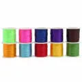 Нить резинка без оплетки, Айрис, силикон, катушка 30 м (ассорти), 10 шт