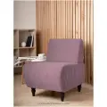 Мягкое кресло MONOFIX БУНО велюр сиреневый №28, для отдыха дома, на балкон