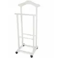 Вешалка костюмная Atri bianco, Arredamenti Италия, деревянная, напольная, на колесиках