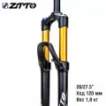 Амортизационная вилка ZTTO 26/27.5, шток 1 1/8 дюйма, ход 120 мм, QR, Solo Air
