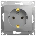 Алюминий Розетка с/з Glossa Systeme Electric (комплект 3шт)