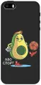 Силиконовый чехол на Apple iPhone SE / 5s / 5 / Эпл Айфон 5 / 5с / СЕ с рисунком Avo-Sport Soft Touch черный