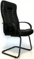 Компьютерное конференц-кресло Атлант офисный стул, экокожа, черное