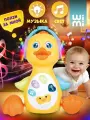 Интерактивная уточка WiMi, развивающая игрушка для малыша, со светом и звуком