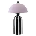 Светильник настольный Bergenson Bjorn, 25х38 см, черный/белый/лиловый