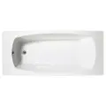 Акриловая ванна Marka One Pragmatika У44074 без опоры 195x80 см, пристенная, белая, обрезная