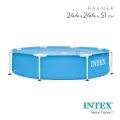 Бассейн каркасный Metal Frame, 244×51 см, 28205NP INTEX