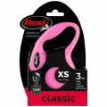 Рулетка FLEXI New CLASSIC ремень XS, 3 м, 12кг, розовый