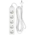Удлинитель Volsten, 5 гнезд, 3 м, 10 А, 2200 Вт