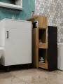 Тумба Фант Мебель, напольная, под раковину, ЛДСП, цвет дуб золотистый/креатель
