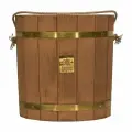 Ведро Банные штучки 13 л. (термо) с латунным обручем 32552