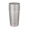 Набор одностенных стаканов Klean Kanteen Steel Pint 16oz (473 мл) Brushed Stainless, 4 шт