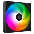 Кулер ID-COOLING AS-140-ARGB-K черный (300-1800prm/супертихий/4Pin PWM/3Pin 5V ARGB/72.2 CFM/24.9дБ/подшипник гидродинамический/ARGB,140х140х25)