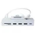 USB-C-концентратор Satechi Aluminum USB-C Clamp Hub для 24 iMac - Silver. Цвет серый космос