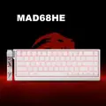 Механическая клавиатура MADLIONS MAD68HE Magnetic, 8K, Rapid Trigger, проводная, Английская раскладка, белый