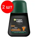 Комплект 2 штук, Дезодорант-антиперспирант Garnier ролик Men 6в1 защита 48ч, муж, 50мл
