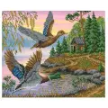Набор для вышивания Русская искусница #1030 Утки над озером, Вышивка бисером, 31 х 26 см