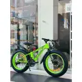 Fatbike Горный велосипед детский Фэтбайк GROM, 20*4.0 дюймов / подростковый для прогулки / скоростной, спортивный велик для подростков зеленый