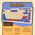 Клавиатура Kzzi K75 PRO Rhine Kzzi Eternity tactile switch, Type C-C-A/Bluetooth/Wi-Fi, 3750мАч, Наклейки с русским макетом