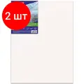 Комплект 2 шт, Холст на подрамнике 30х40 см, 380 г/м2, грунтованный, 100% хлопок, BRAUBERG ART, 192196