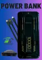 Внешний аккумулятор Oudiobop, 10000 mAh, функция быстрой зарядки с проводами Повербанк с индикатором заряда