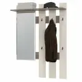 Вешалка с зеркалом Лира цвет бодега тёмный/бодега светлый, 100х28х135 см, универсальная сборка