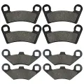 Передние и задние тормозные колодки Cyleto для мотоцикла Polaris RZR570 RZR 570 EPS 12-19 RZR800 Ranger RZR 800 Razor RZR-S EPS EFI 2008-2014 Серый, Front and Rear